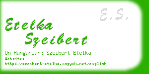 etelka szeibert business card